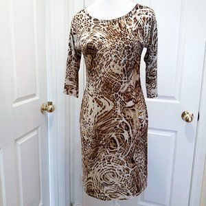 Oh My Bod BlackLabel Dress / Animal Print / 3/4 Sleeves / Medium / Stretch / Y2K